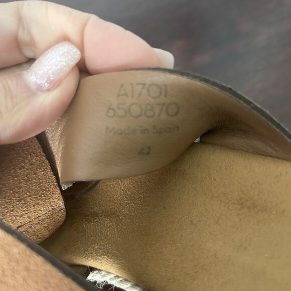 Boden Women's Size 42 US 11 Suede Leather Platform Platform Sandal Heel - Picture 9 of 9